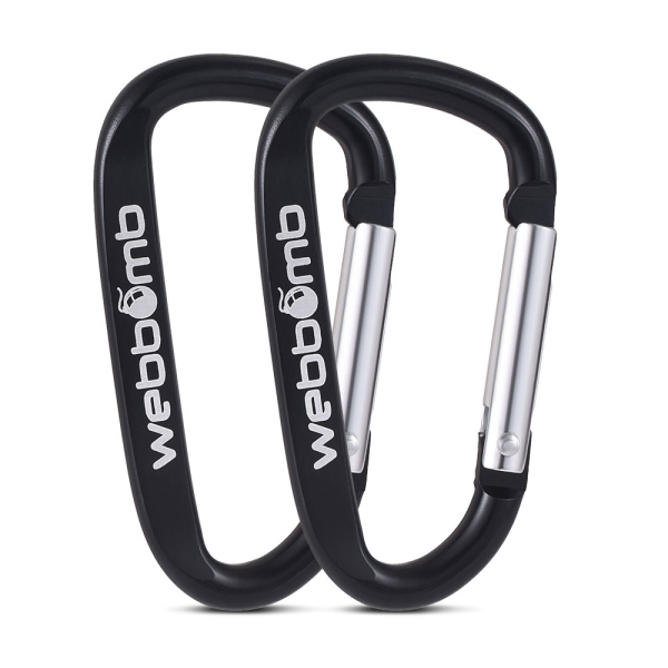 Karabiner Haken für Wandern, Angeln, Hundesport u.v.m - im 2er SET