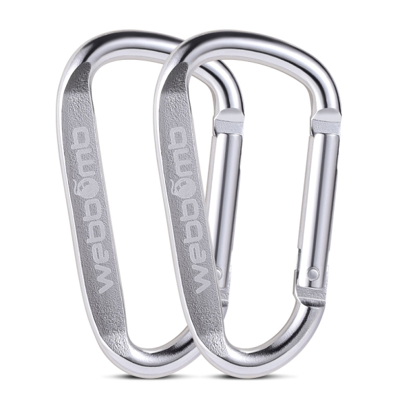 Karabiner Haken für Wandern, Angeln, Hundesport u.v.m - im 2er SET